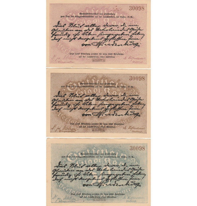 Alemania Set 3 Notgelds